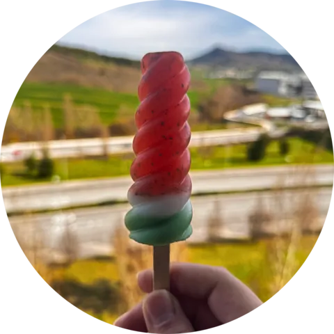 Jabón Paleta tipo Sandia