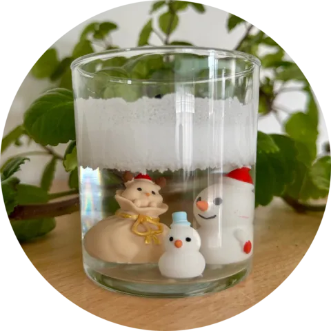 Velas con Agua Navideñas